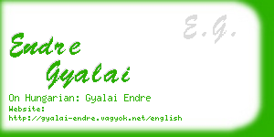 endre gyalai business card